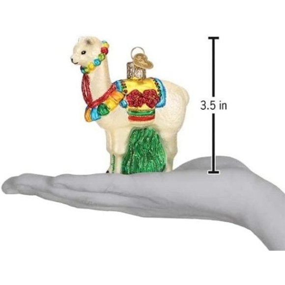 Fiesta Llama Old World Christmas Ornament - Picture 2 of 3